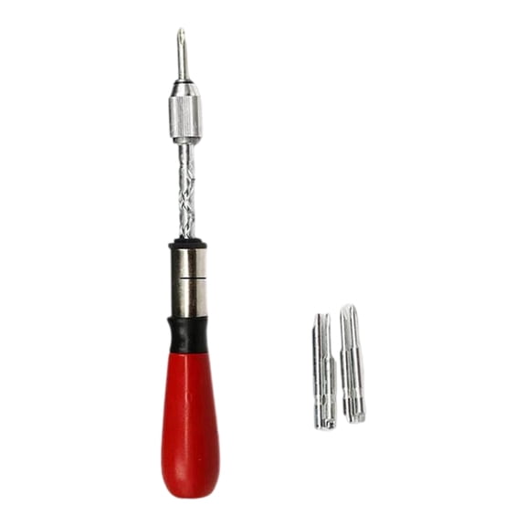 Multi Bit Push Pull Screwdriver Semi Automatic Ratcheting Screwdriver with Replaceable Bit for Easy Screw Installation