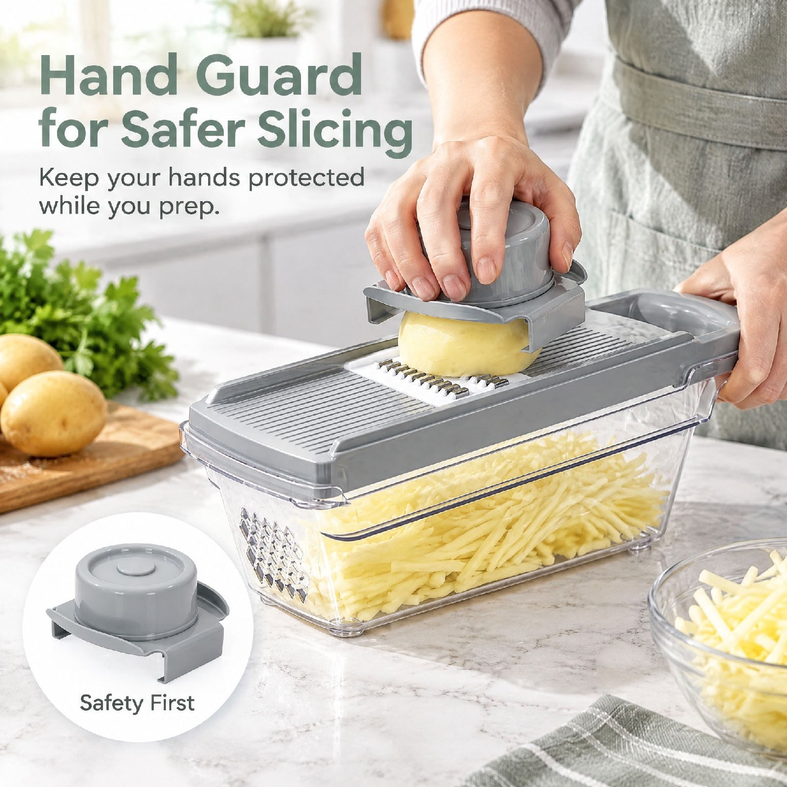 Multiple Blade Plows Multi Blade Vegetable Slicer, 11.8 Inch Stainless Steel Frame With 5 ...