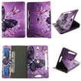 thumbnail image 1 of Multi Butterfly tablet case 10 inch for Dell Venue Pro  10" 10inch android tablet cases 360 rotating slim folio stand protector pu leather cover travel e-reader cash slots, 1 of 2