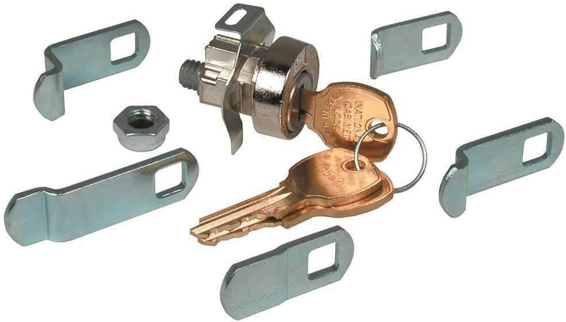 MultiCam Mailbox Lock, Brushed , 90 Degree Clockwise Direction, Key