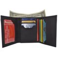 thumbnail image 1 of Multi Card Holder ID Window Trifold Soft Leather Mens Wallet 1255, 1 of 18