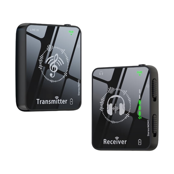 Multi-Channel Wireless In-Ear Monitoring Equipment Transmitter and Receiver for Bands and Live Shows with Easy Setups