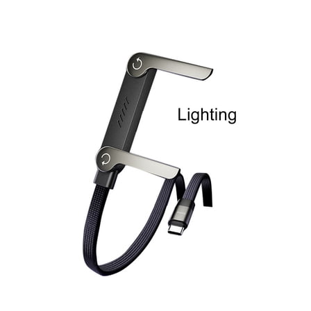 Multi Charger Cord with Type C/USB A/L Port,240W Fast Charging Data Sync Cable for Smartphones,Tablets,Laptops,Gaming Devices,1.5m TypeC-Lighting