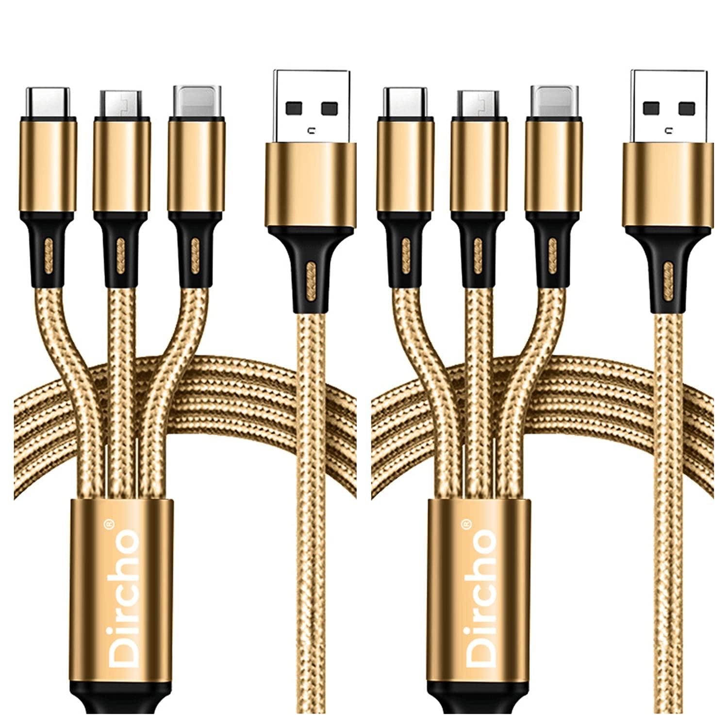aceyoon 1M Câble Multi USB Universel Port USB + 2 USB C + Micro USB, Multi