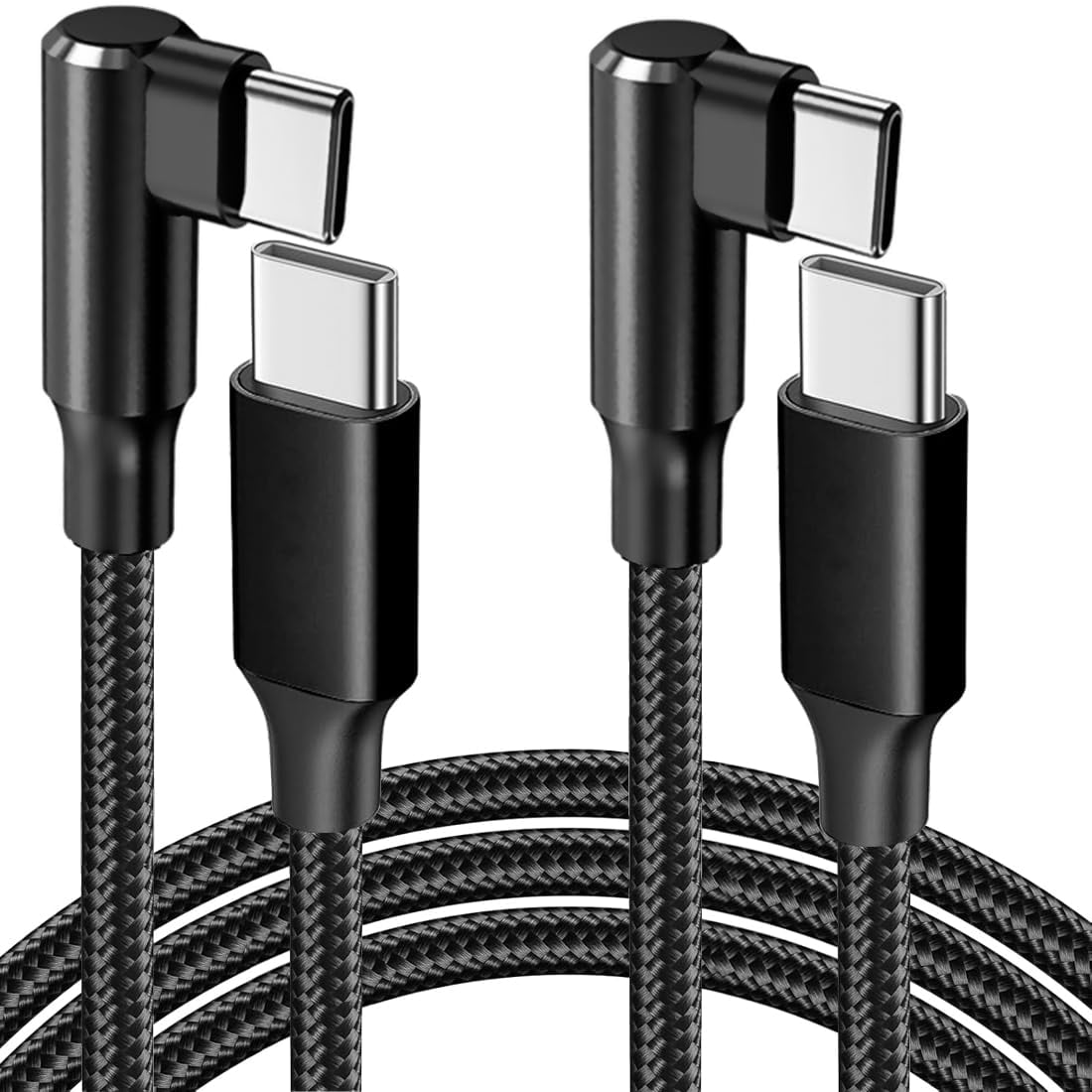 Multi Charging Cable, 4ft 2Pack Multi Phone Charger Cable Braided Universal 3 in 1 Charging Cord Extra Long Multiple USB Cable with USB C, Micro USB Port Connectors for Cell Phones and More