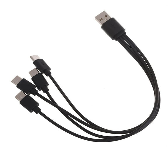 Multi Charging Cable USB to USB C Cable 2/4 in 1 Multiple Charging Cord with Type-C Connectors for Tablet