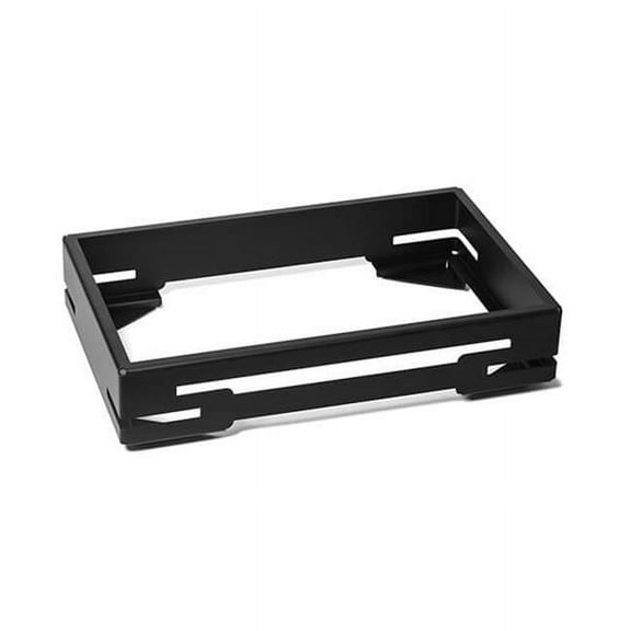 Multi Chef 5 in. Rectangular Serving Base Black Powder Coated Steel