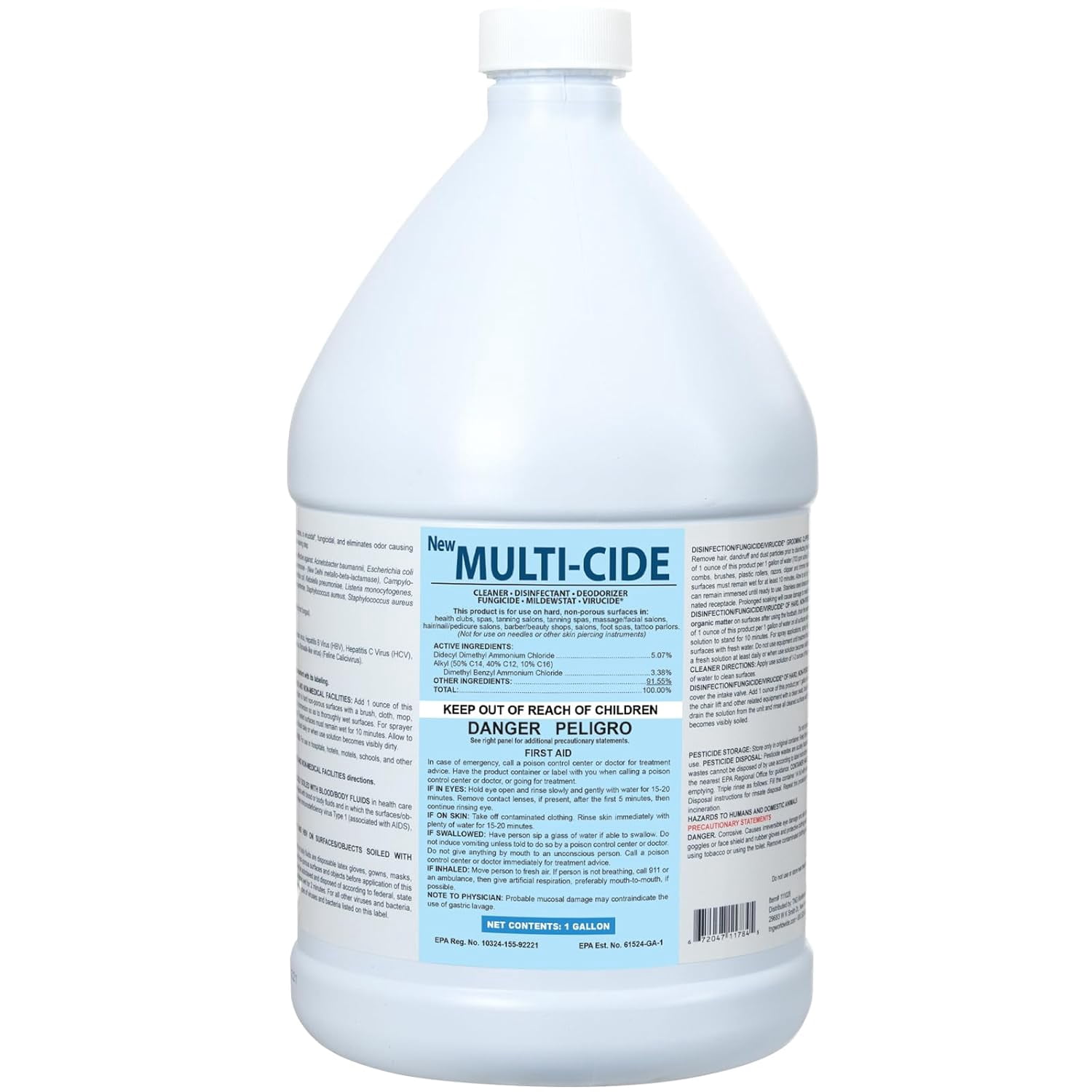 Multi-Cide Hospital Grade Sanitizer & Disinfectant, Bactericidal ...