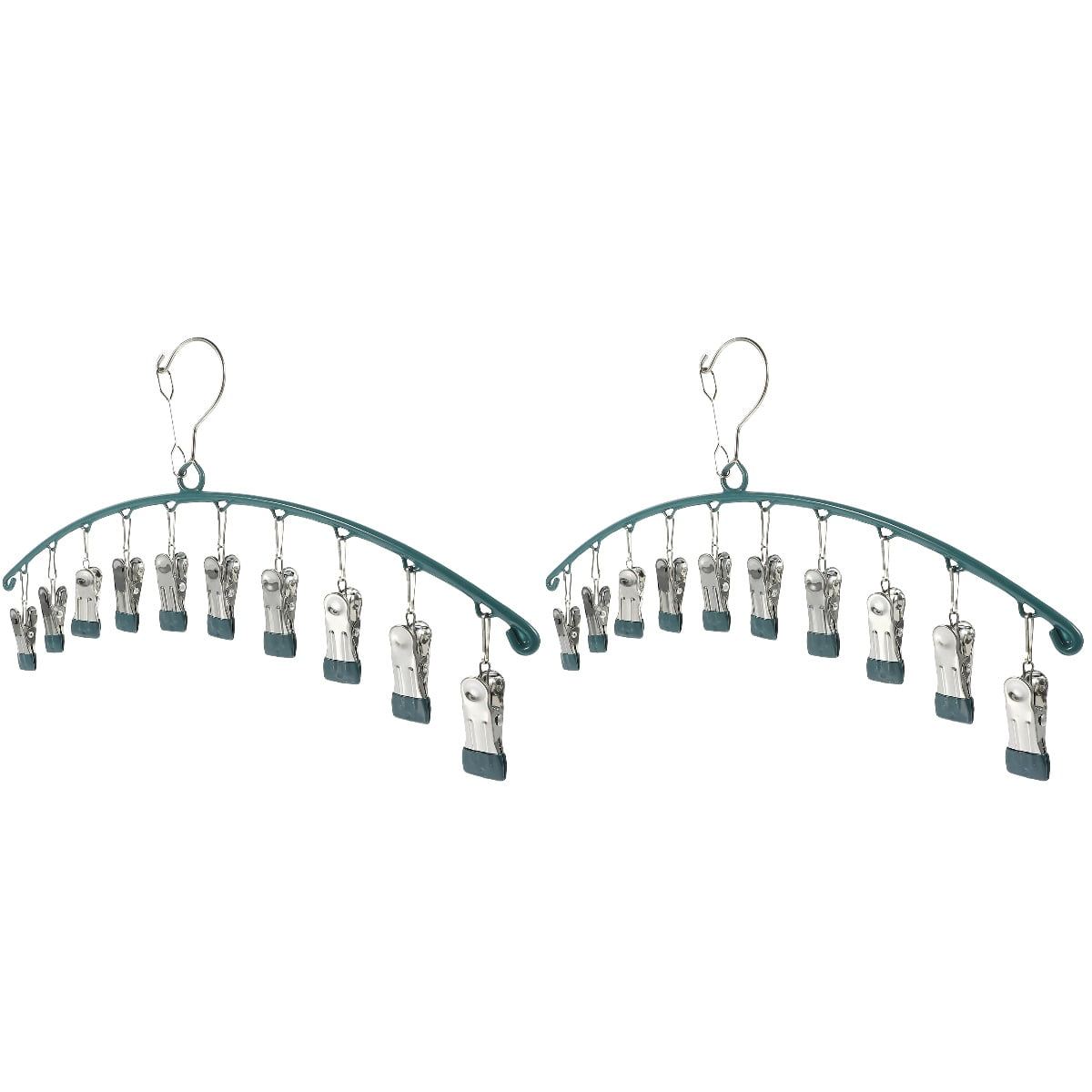 Multi Clip Sock Rack Clothes Hanger Outdoor Metal Socks Drying