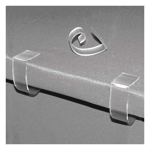 Multi-Clip by Fastenation Table Cloth Clip,1 in L,Clear,PK100 TCC