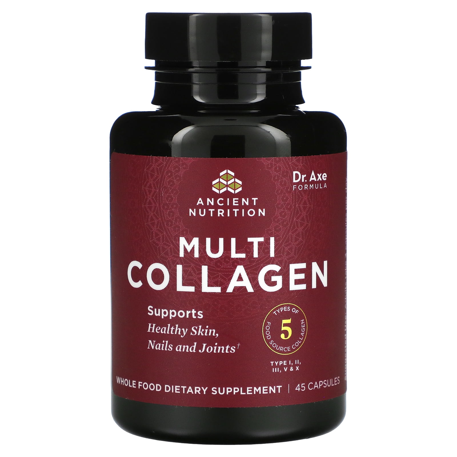 Dr. Axe / Ancient Nutrition Multi Collagen Supplement, 45 Capsules for ...