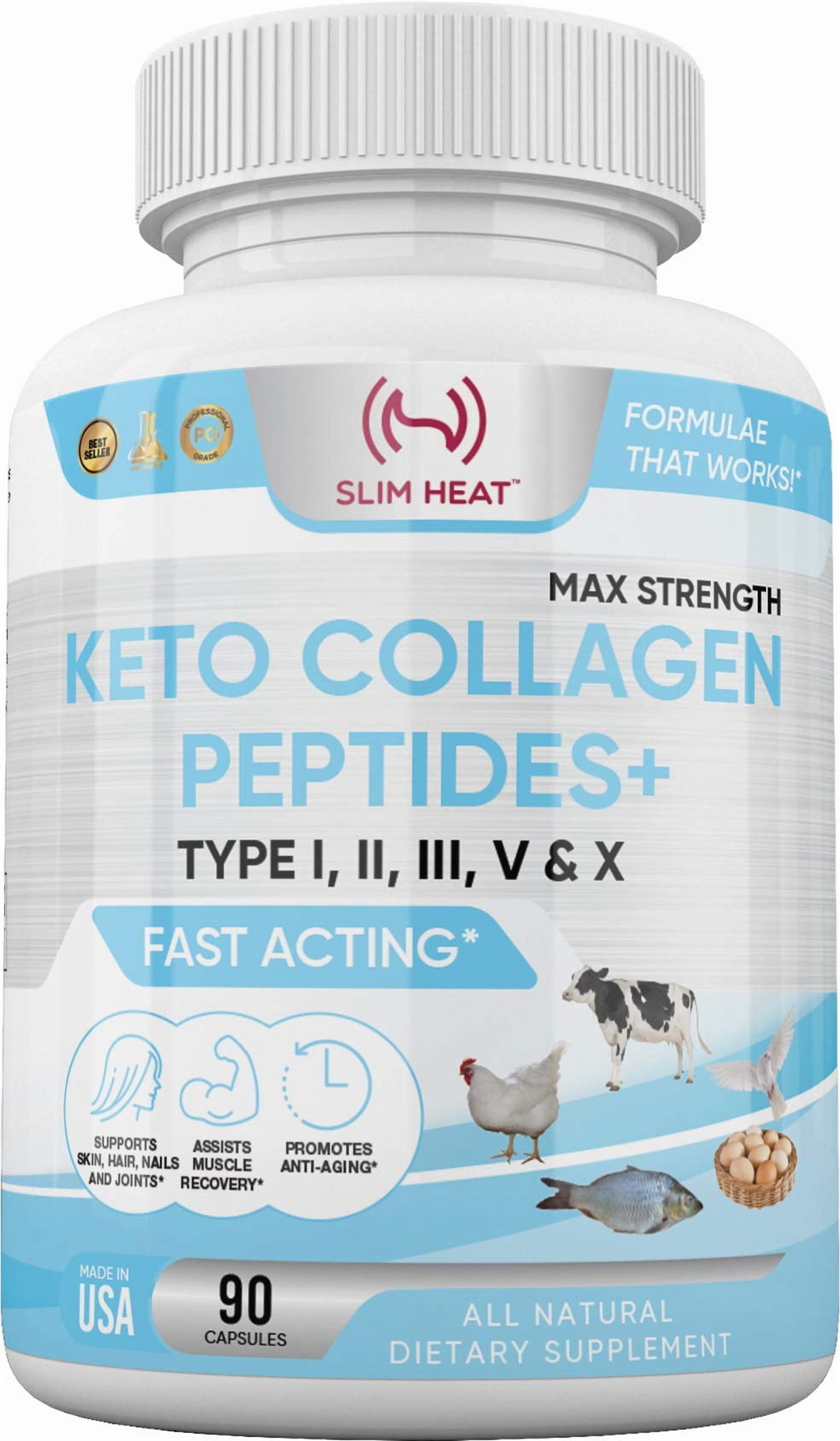 Multi Collagen Complex - Types I, II, III, V, X - Hydrolyzed Collagen Supplement for Hair, Nails & Joint Health - All Natural, Supports Skin & Bone Wellness
