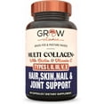 thumbnail image 1 of Multi Collagen Pills (Types I, II, III, V & X) 1800mg - 100% Natural - Non GMO, Grass Fed Collagen - Anti Aging Support for Hair, Skin, Nails - Protein Pills for Joint Support - 90 Capsules, 1 of 8