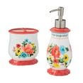 thumbnail image 1 of Multi- Color 2 Piece Ceramic Bath Accessories Set, The Pioneer Woman Breezy Blossom, 1 of 5