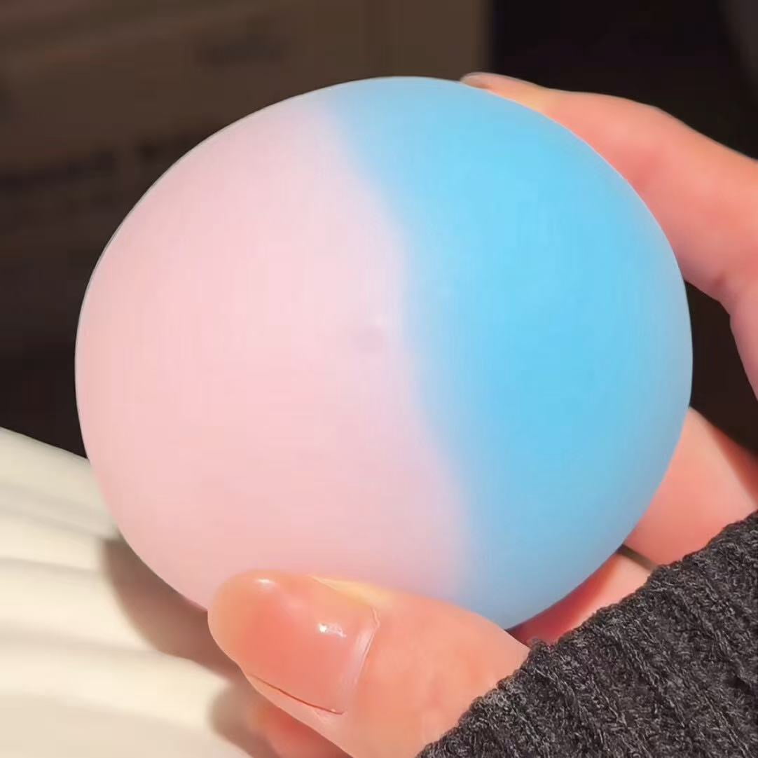Multi-Color 6cm Snow Skin Mochi Coconut Oil Stress Ball - Velvety-Soft Squeeze Ball Squishy for ASMR Sensory Relief, Fidget tool Gadget for Adults Gifts