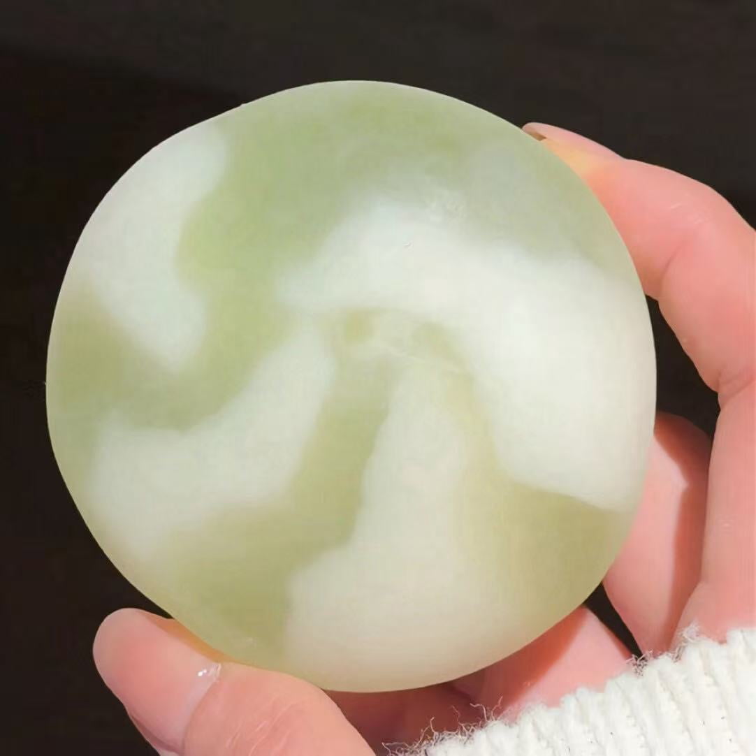 Multi-Color 6cm Snow Skin Mochi Coconut Oil Stress Ball - Velvety-Soft Squeeze Ball Squishy for ASMR Sensory Relief, Fidget tool Gadget for Adults Gifts