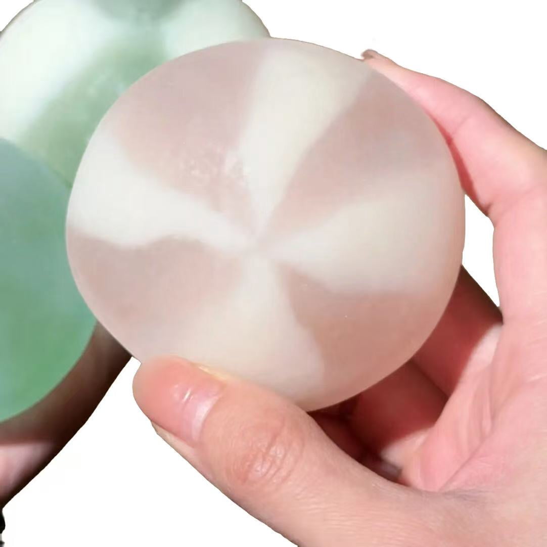 Multi-Color 6cm Snow Skin Mochi Coconut Oil Stress Ball - Velvety-Soft Squeeze Ball Squishy for ASMR Sensory Relief, Fidget tool Gadget for Adults Gifts