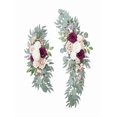 thumbnail image 1 of Multi-Color Artificial Wedding Bow Flower Set - Rose & Leaf Garlands with Ribbons for Arches, Welcome Signs & Ceremony | Durable, Easy-Install,E, 1 of 5