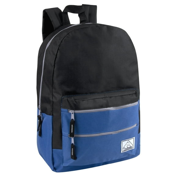 Multi-Color Back Pack with Adjustable Padded Shoulder (Blue)