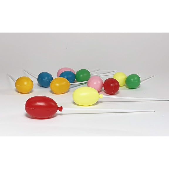 Multi Color Balloon Bouquet Cluster/Single Birthday Balloon Pick Cake Topper Decorative Picks (1.5" Ballon Pick)