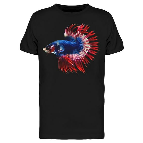 Multi Color Betta Fish T-Shirt Men -Image by Shutterstock, Male Large