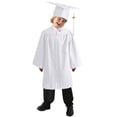 thumbnail image 1 of Multi Color Boys Girls Suit Kindergarten Children Graduation Stage Performance Gown with Hat 5-6 Years, 1 of 4