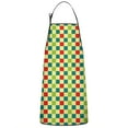 thumbnail image 1 of Multi Color Checkerboard Checkered Pattern Apron-Garden Aprons for Women with Pockets-Cotton Linen Waterproof Kitchen Cooking Gardening Aprons Adjustable for Kitchen,Cooking,BBQ and Salon 33x27 Inch, 1 of 7