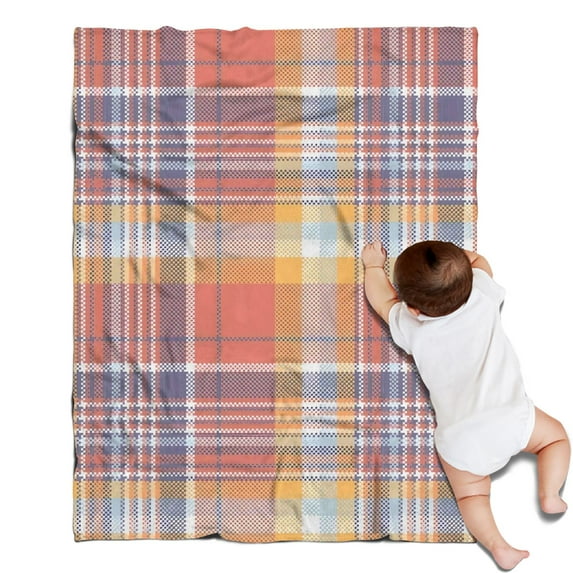 Multi Color Checkerboard Checkered Pattern Blanket,Comfortable Soft Lamb Wool Throw Blanket,All Season,Warm Lightweight Blankets for Sofa Bed Couch Living Room Chair,30"x40"