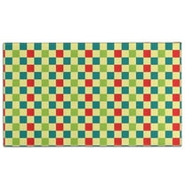 Multi Color Checkerboard Checkered Pattern Door Rugs,Washable Non Slip Door Mats Indoor,Decorative Door Mats,Entry Mat Indoor for Entrance,Bedroom,Kitchen,Bathroom,17"x30"