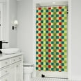 thumbnail image 1 of Multi Color Checkerboard Checkered Pattern Shower Curtain 36"x72" ,Bathroom Decorative Shower Curtains Set with 12 Hooks,Modern Waterproof Washable Shower Curtain, 1 of 6