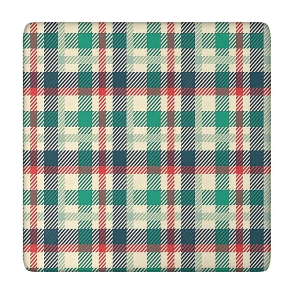 Multi Color Checkerboard Checkered Pattern Square Fitted Tablecloth with Elastic Edge,Square Table Cover,Washable Elastic Table Cover for Home Kitchen Party Decor 34"x34"