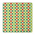 thumbnail image 1 of Multi Color Checkerboard Checkered Pattern Square Fitted Tablecloth with Elastic Edge,Square Table Cover,Washable Elastic Table Cover for Home Kitchen Party Decor 34"x34", 1 of 6