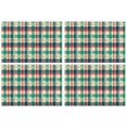 thumbnail image 1 of Multi Color Checkerboard Checkered Pattern Summer Placemats Table Placemats Set Of 4-Linen Kitchen Washable Placemats Table Mats 11.8"x17.7" Non-Slip Heat Resistant, 1 of 6