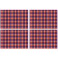 thumbnail image 1 of Multi Color Checkerboard Checkered Pattern Summer Placemats Table Placemats Set Of 4-Linen Kitchen Washable Placemats Table Mats 11.8"x17.7" Non-Slip Heat Resistant, 1 of 6