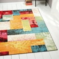 thumbnail image 1 of Multi-Color Contemporary 3x5 Area Rug Modern Abstract Cubes Boxes - Actual 3' 3" x 4' 3" Rectangle, 1 of 8