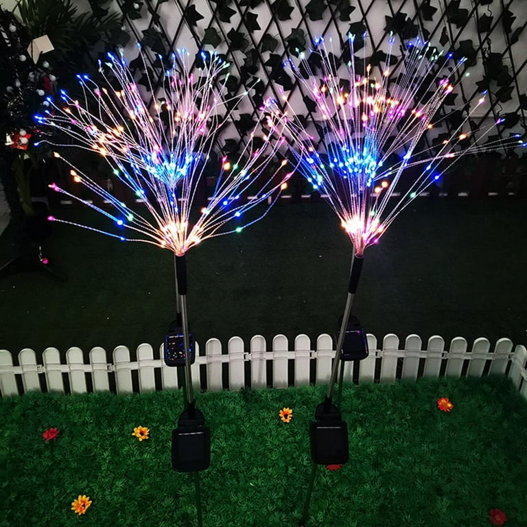 Multi Color Copper Wire Solar Lights Outdoor Garden Waterproof Patio Walmart