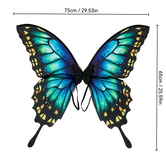 Multi-Color Cosplay Wing Props For Halloween Party Decorations Polyester Adjustable Strap 1 Count