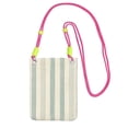 thumbnail image 1 of Multi-Color Cross-Body Handbag 8.27×5.91in Waterproof, Scratch-Resistant And Odor-Free Detachable Shoulder Strap Palegreen Stripe Hand-Drawn Sketch_4, 1 of 8