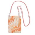 thumbnail image 1 of Multi-Color Cross-Body Handbag 8.27×5.91in Waterproof, Scratch-Resistant And Odor-Free Detachable Shoulder Strap Peachpuff Marble_1, 1 of 8