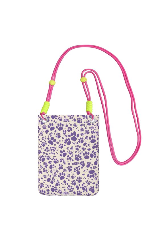 Multi-Color Cross-Body Handbag 8.27×5.91in Waterproof, Scratch-Resistant And Odor-Free Detachable Shoulder Strap Tiger Print Style Mediumpurple_3