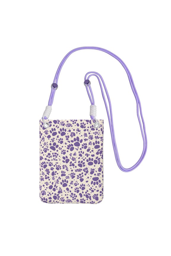 Multi-Color Cross-Body Handbag 8.27×5.91in Waterproof, Scratch-Resistant And Odor-Free Detachable Shoulder Strap Tiger Print Style Mediumpurple_3