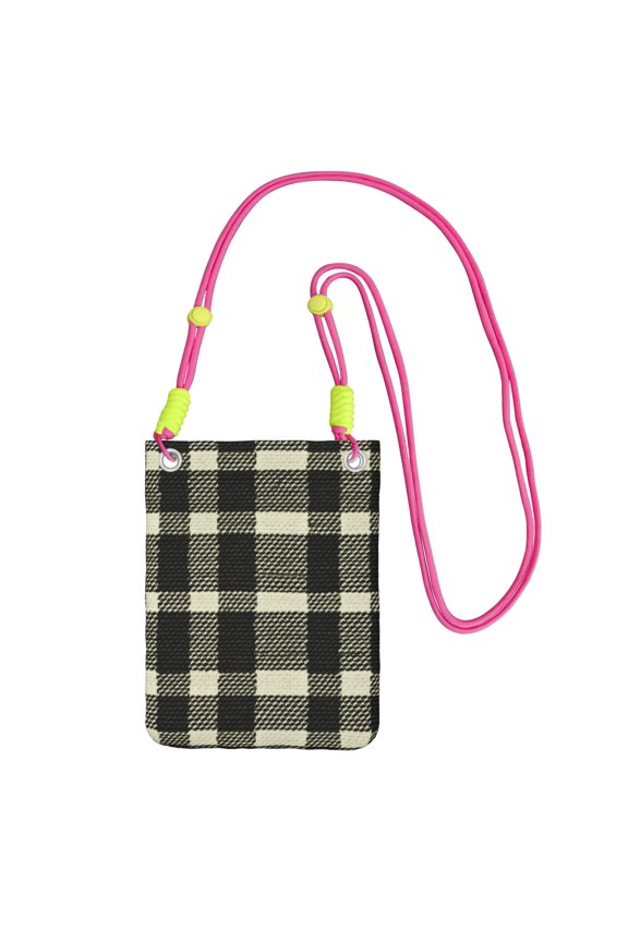 Multi-Color Cross-Body Handbag 8.27×5.91in Waterproof, Scratch-Resistant And Odor-Free Detachable Shoulder Strap Olive Houndstooth Buffalo Plaid Tartan Check Scotland_3