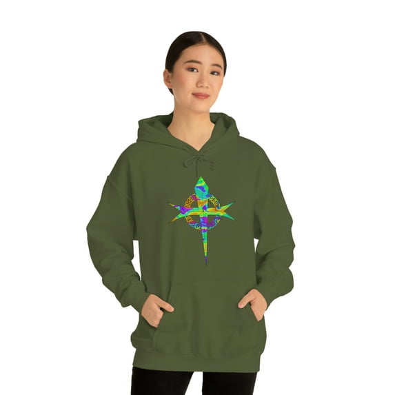 Multi-Color Cross Hoodie