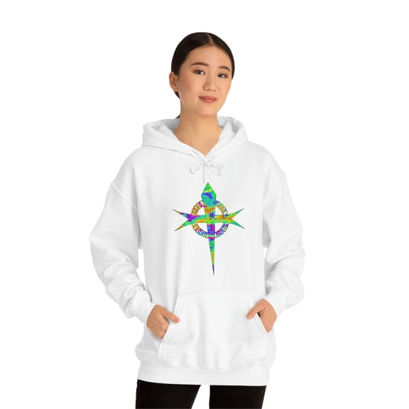 Multi-Color Cross Hoodie