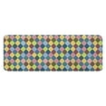 thumbnail image 1 of Multi Color Diamond Checkerboard Checkered Pattern Kitchen Rug Mat,Kitchen Runner Rugs Non Skid Washable,Decorative Kitchen Floor Mats for Kitchen,Sink,Laundry,17"x47.2", 1 of 7