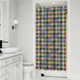 thumbnail image 1 of Multi Color Diamond Checkerboard Checkered Pattern Shower Curtain 36"x72" ,Bathroom Decorative Shower Curtains Set with 12 Hooks,Modern Waterproof Washable Shower Curtain, 1 of 6