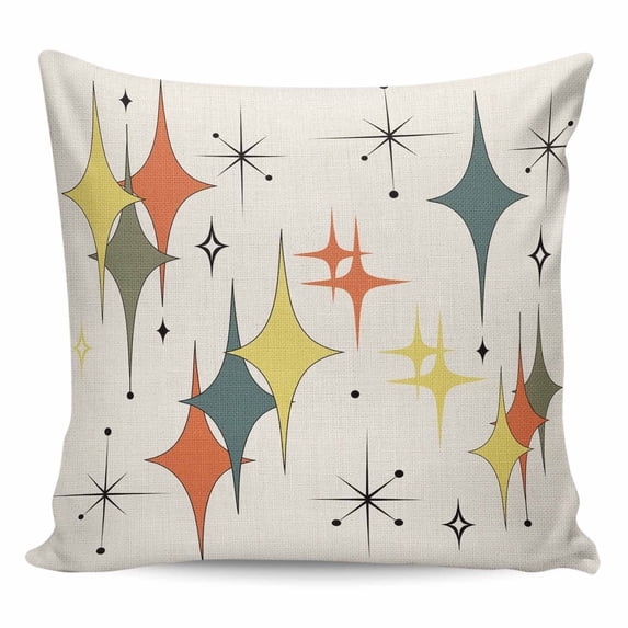 Multi-Color Diamond Pillow Covers 20x20 Inch Decorative Throw Pillow Cover, Modern Geometric Middle Century Beige Sofa Pillowcases Accent Cushion Case Home Decor Bedroom Living Room