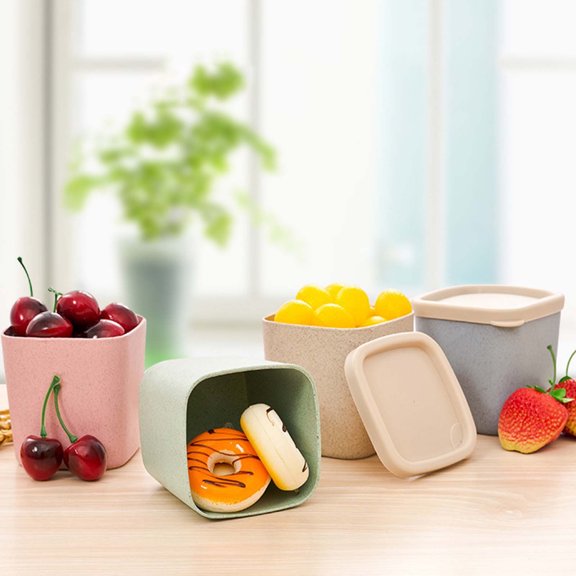 Multi-Color Empty Cups for Ice Cream and Scrub Bottles Refillable Containers for Face Masks and Skincare Essentials Topliu