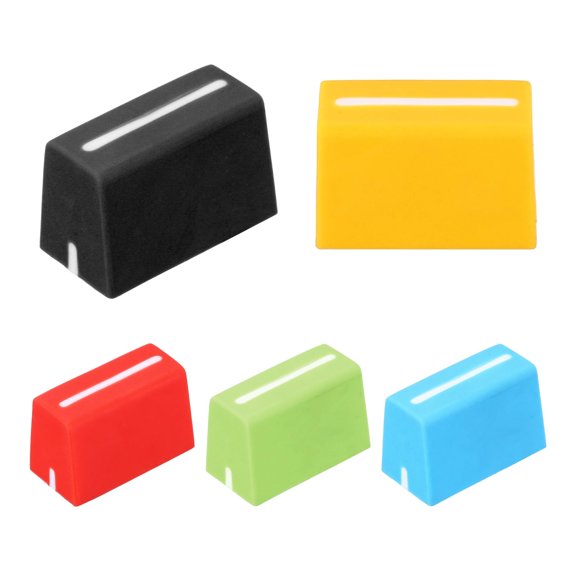 Multi-Color Fader Knobs Replacement for DJ Controller Mixer Console 5 Pack