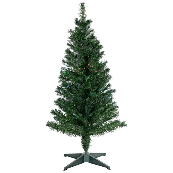 Multi-Color Fiber Optic Pine Christmas Tree 4 Foot